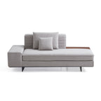 Brandy Channel Tufting Sectional with Coffee Table