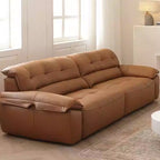 Ridhay Leather Sleeper Sofa