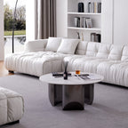 Boba Cream Leathaire Sectional Set