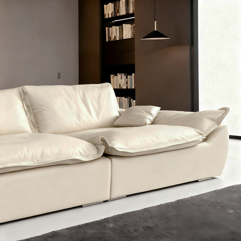 Raisa Vintage Leather Sailboat Sofa