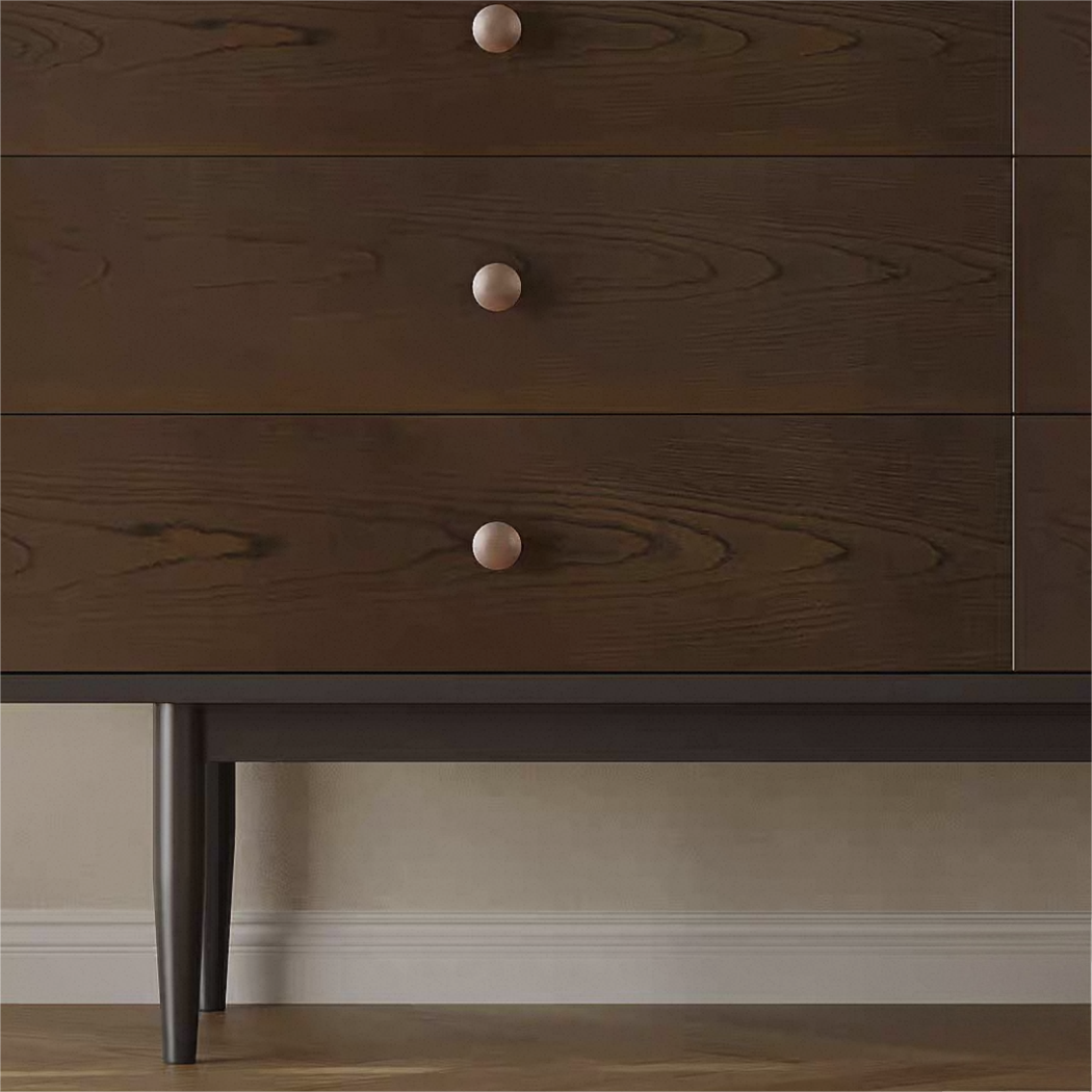 Napoli Dark Walnut Storage Sideboard Cabinet