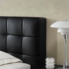 Sugar Cube Leather Bed