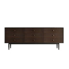Napoli Dark Walnut Storage Sideboard Cabinet