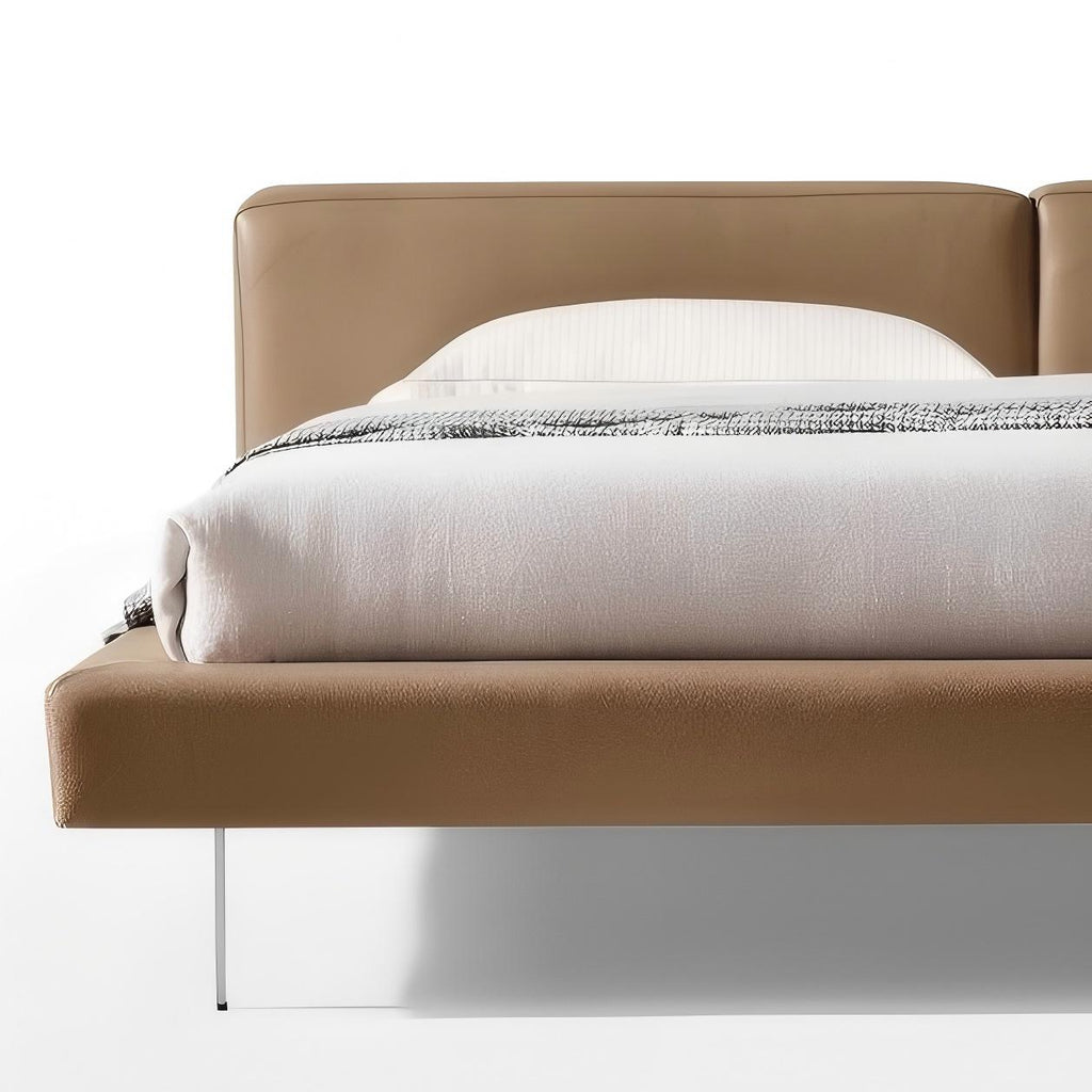 Charcoal Toast Leather Bed