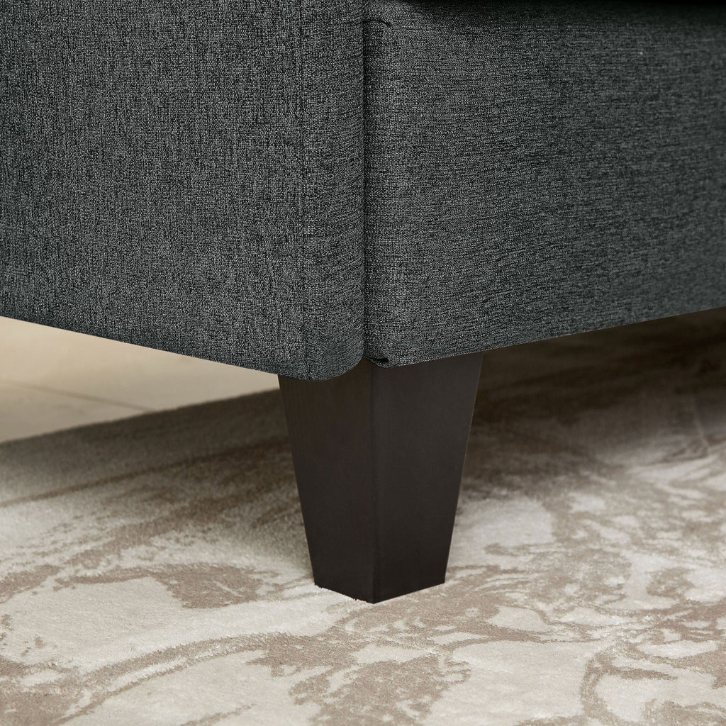 Canapé sectionnel en L 86,22 pouces avec poches de rangement latérales