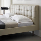 Mocha Slice Leather Bed