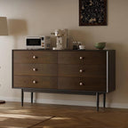 Napoli Dark Walnut Storage Sideboard Cabinet