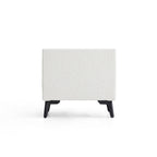 Cushy Boucle Fabric Nightstand