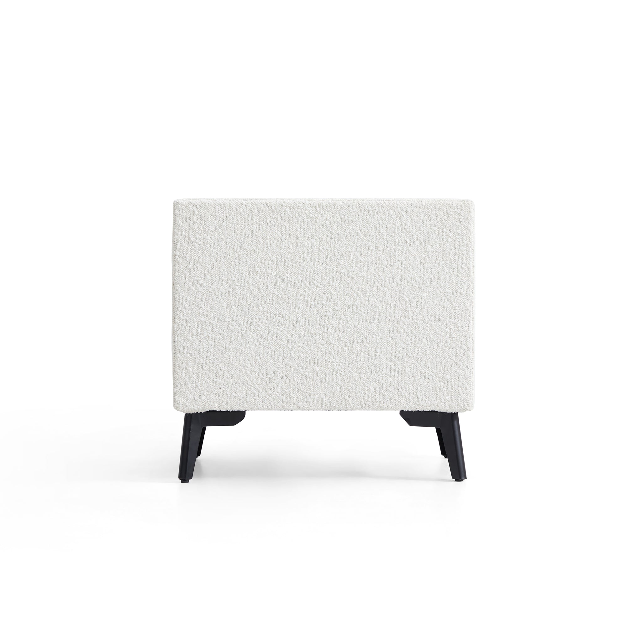 Cushy Boucle Fabric Nightstand