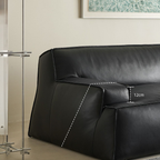 Deacon Minimalist Top Grain Leather Sofa
