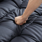 Boba Black Leathaire Sectional