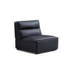 Domus High-Back Modular Leather Sofa and Ottoman
