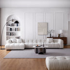 Boba Black Leathaire Sectional