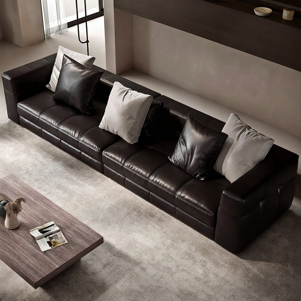 Blazer Black Leather Sofa