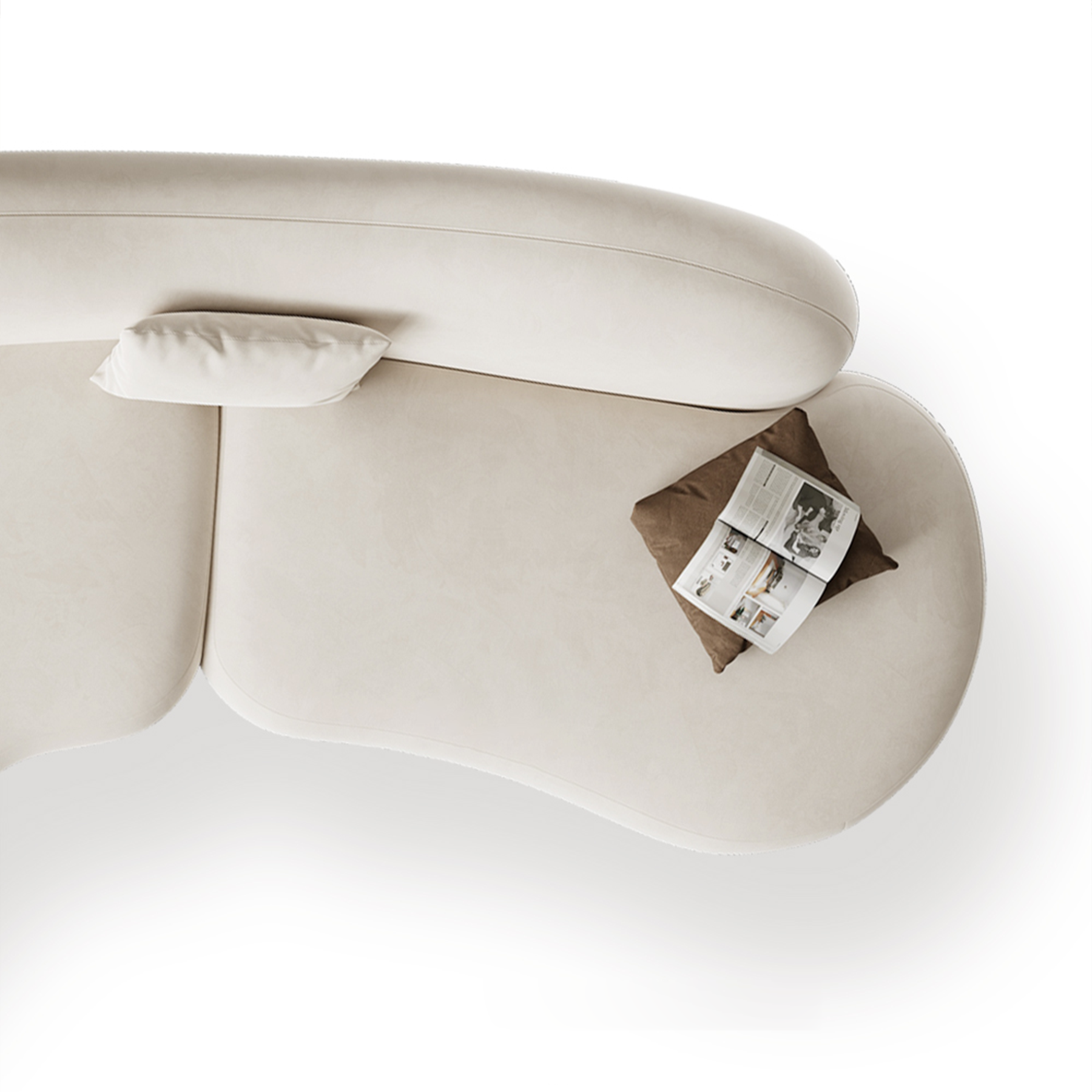 Velvet Curved Sectional Sofa