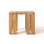 Camryn Outdoor Chat Set With Cushions, Teak/Coffee