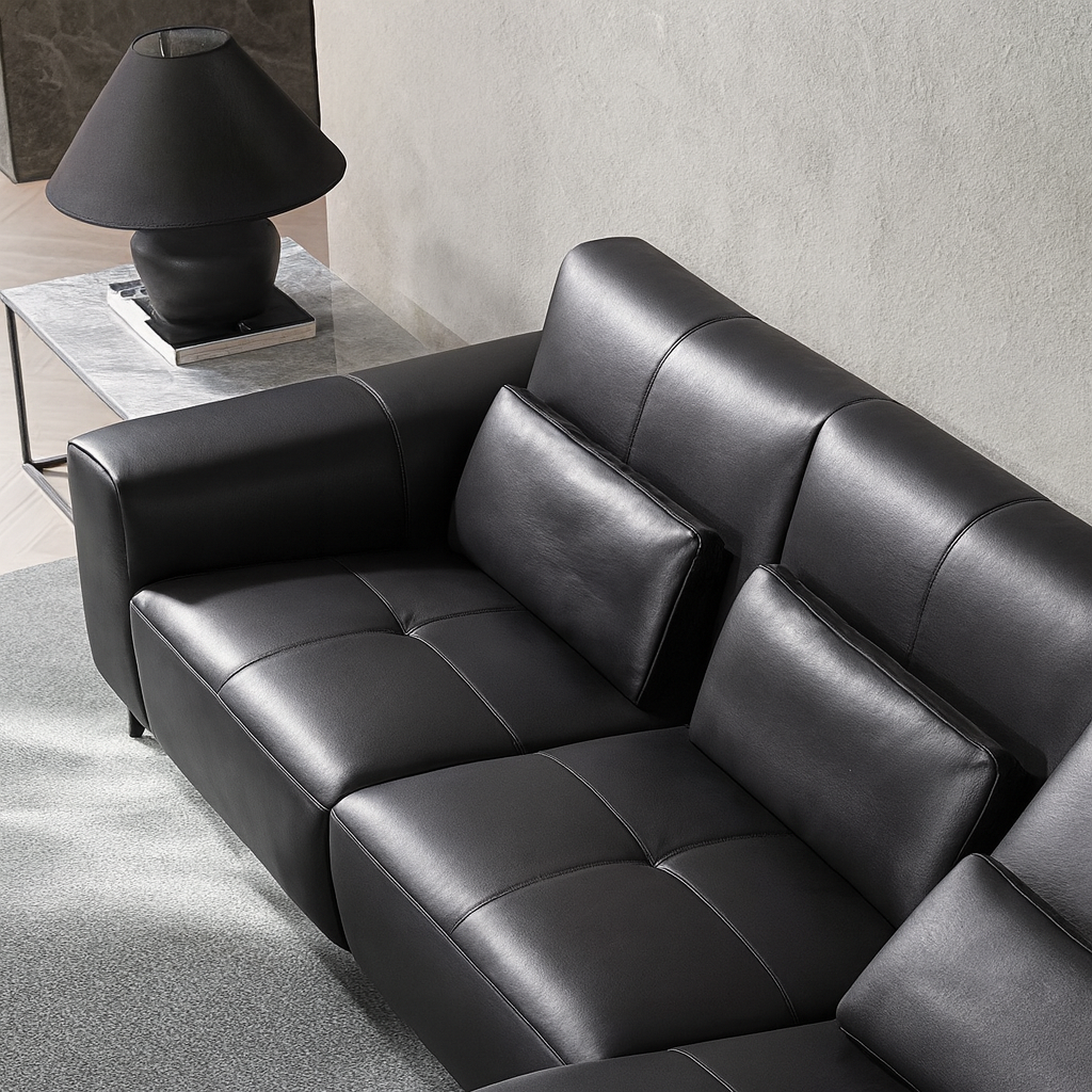 Alto Top Grain Leather Power Recliner Sofa