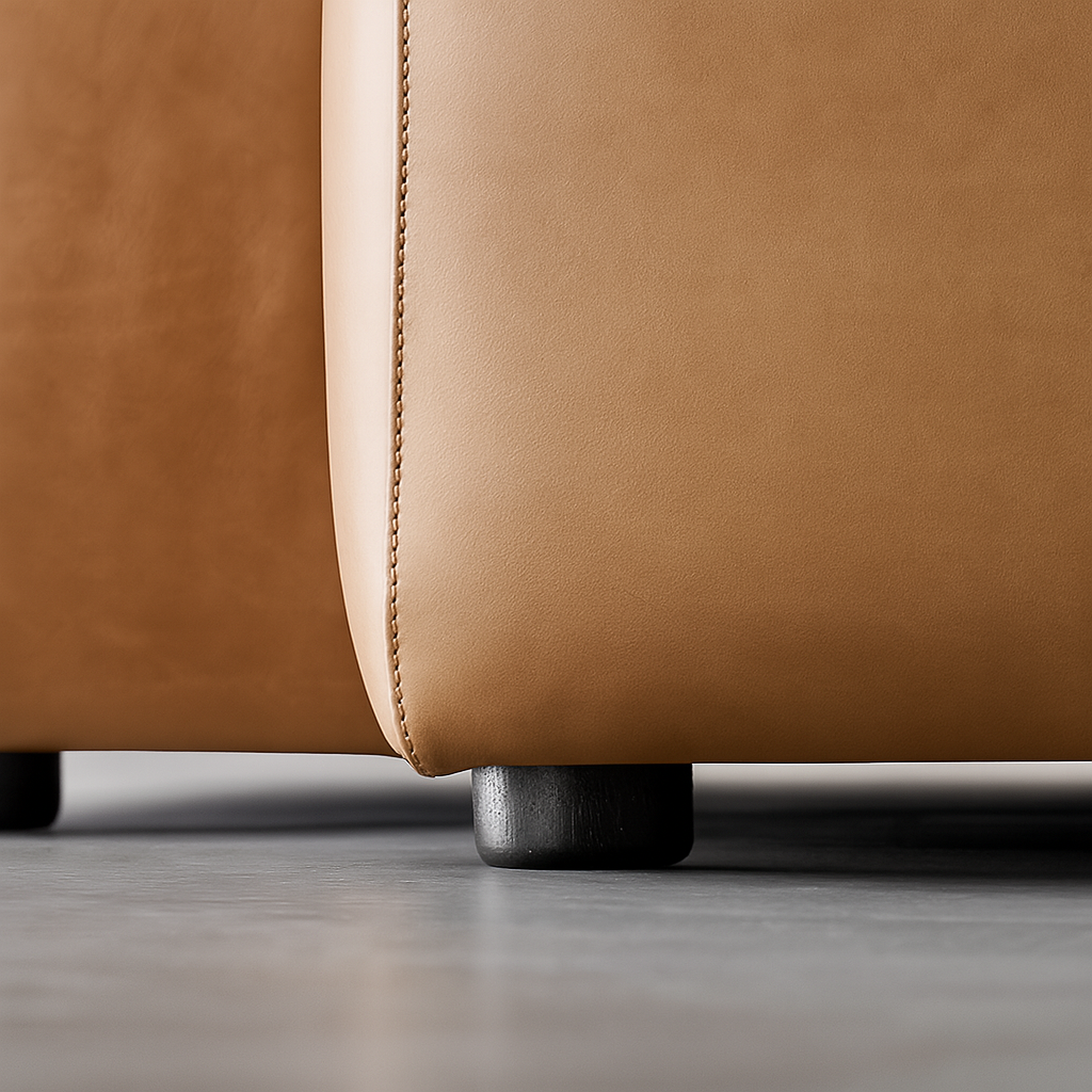 Geometry Low Profile Italian Leather Sectional