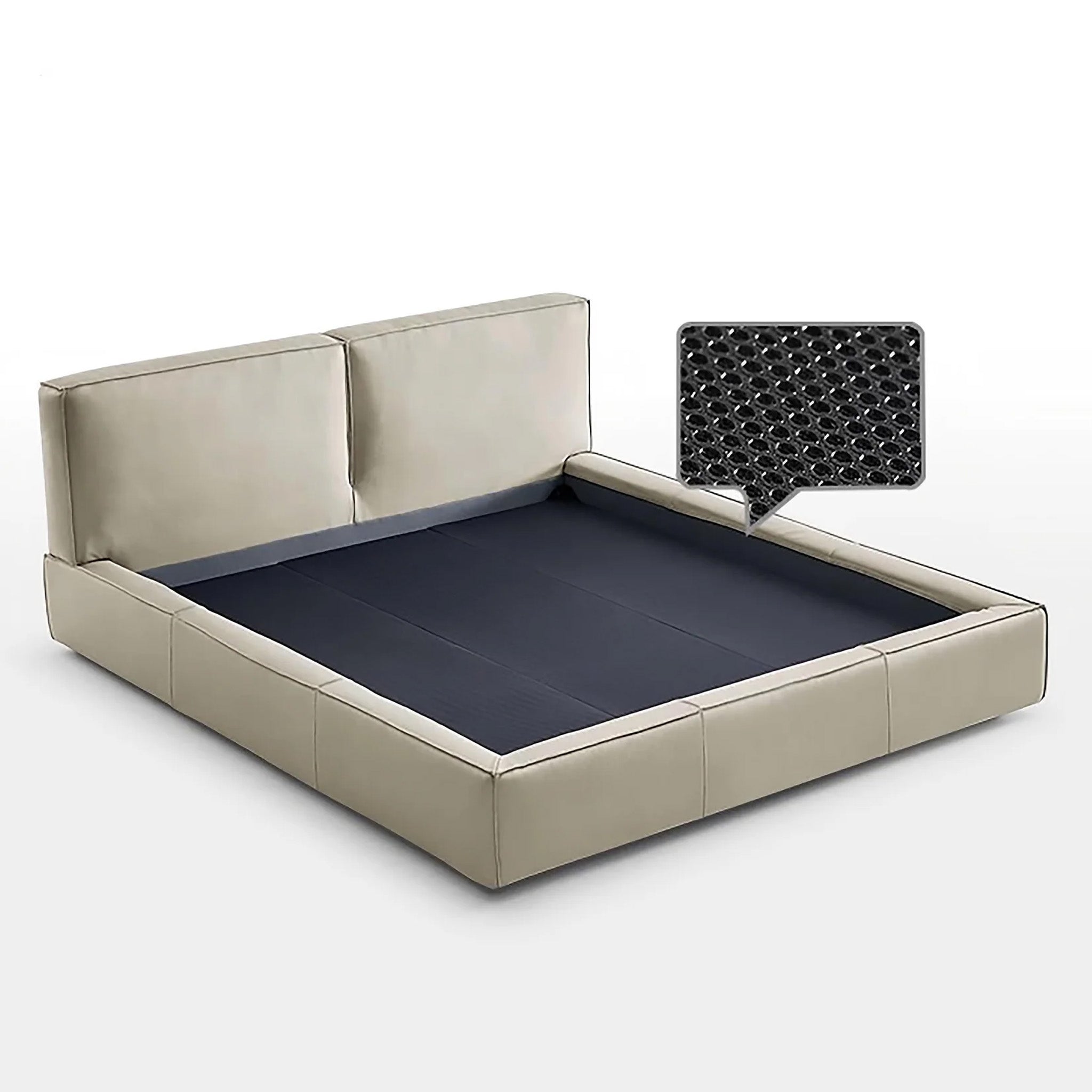 Pudding Leather Bed