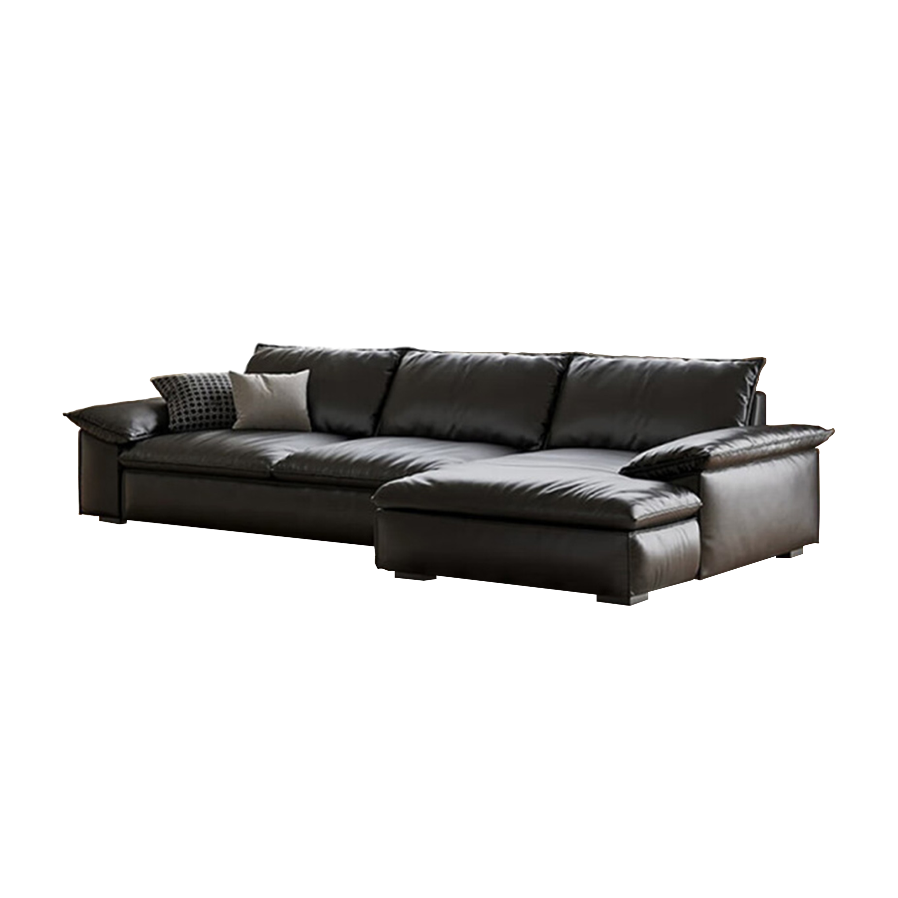 Brownie Modern Luxe Leather Sofa
