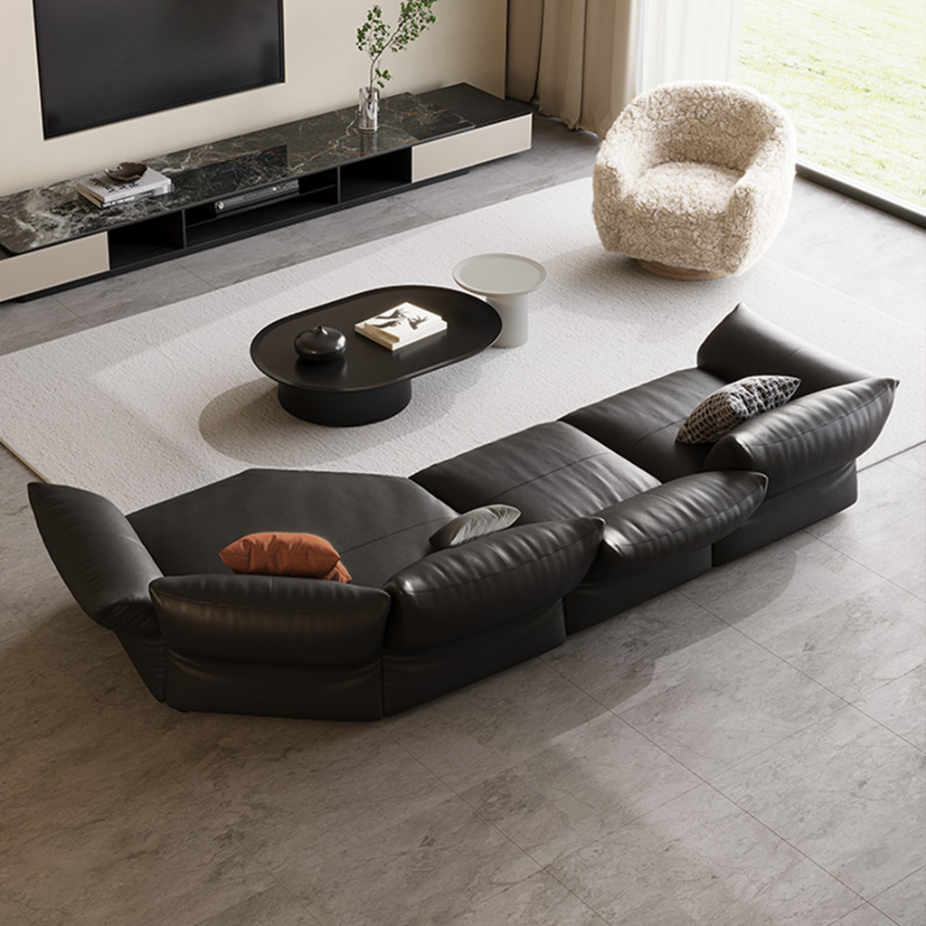 Petalo Modern Leather Sectional