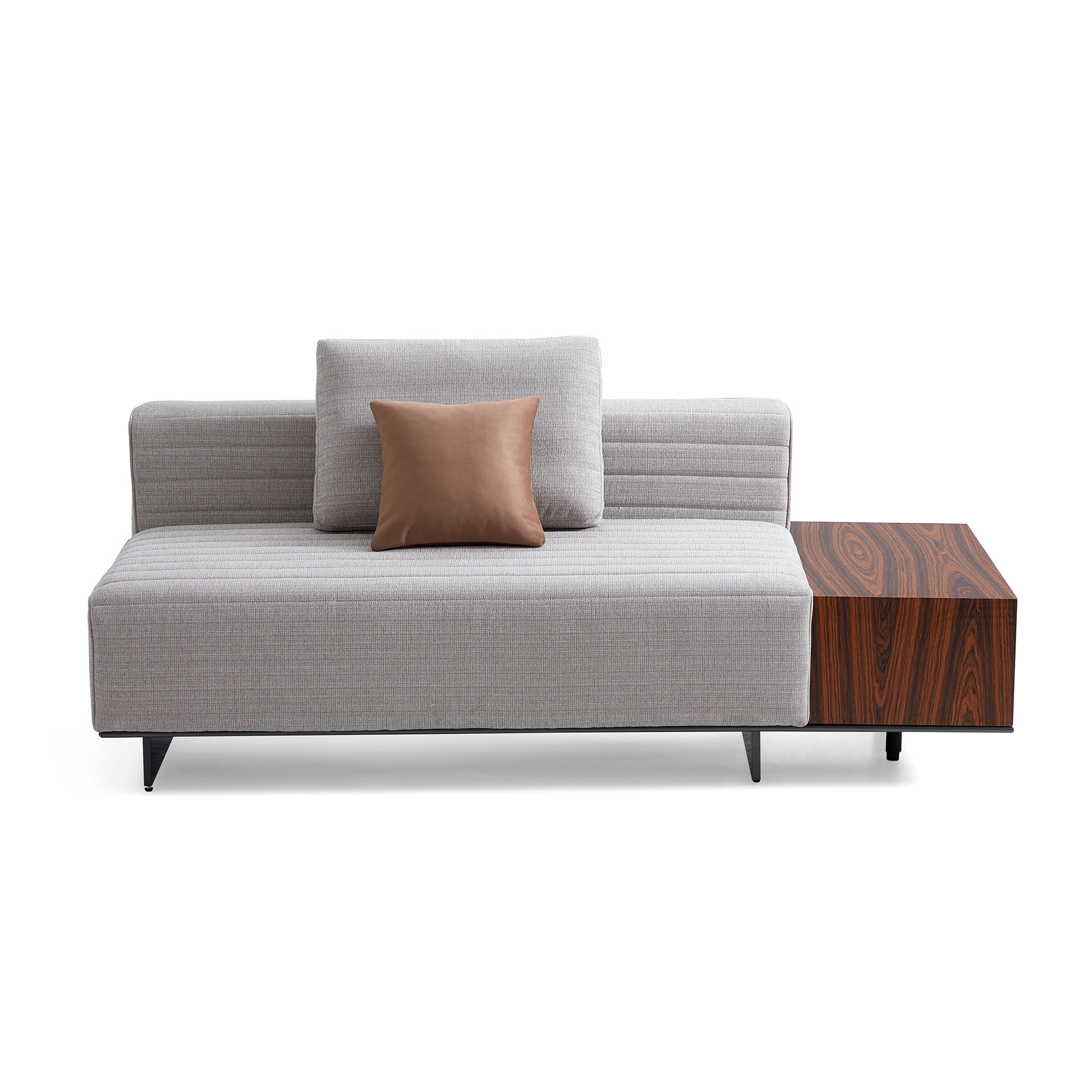 Brandy Channel Tufting Sectional with Coffee Table