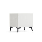 Cushy Boucle Fabric Nightstand