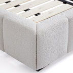 Cushy Boucle Fabric Bed