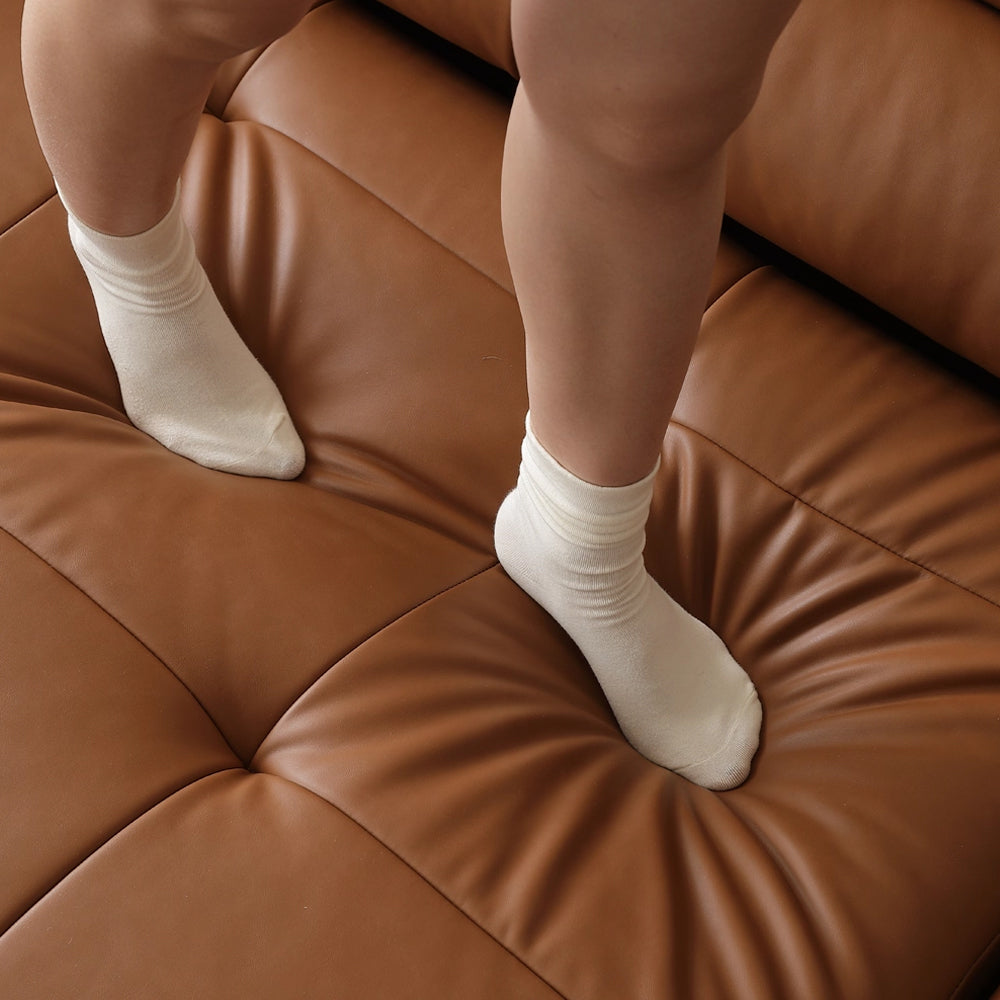 Ridhay Leather Sleeper Sofa