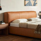 Cinnamon Leather Bed