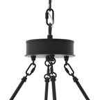 Lustre Acroma Farmhouse à 12 lumières, 40 po, en forme de roue de chariot, certifié UL - 40 po P x 138 po H