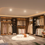 Rackcog Organiseur de placard réglable de 120 pouces avec tiroirs, système de placard avec étagères de bricolage pour placards et dressings