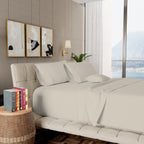 Parure de draps Aireolux en coton égyptien de luxe ultra-doux et soyeux 1000 fils