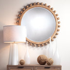 Miroir rond en bois Alden Décor Orion, naturel