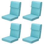 Lot de 4 coussins de chaise à dossier haut Aoodor Patio, 46 ​​x 21 x 4 pouces (coussins uniquement)