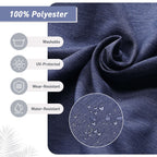 Lot de 4 coussins de chaise à dossier haut Aoodor Patio, 46 ​​x 21 x 4 pouces (coussins uniquement)