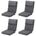 Lot de 4 coussins de chaise à dossier haut Aoodor Patio, 46 ​​x 21 x 4 pouces (coussins uniquement)