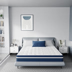 Matelas hybride à ressorts SweDrea de 25 cm, soulageant la pression et rafraîchissant, certifié CertiPUR-US, SGS et OEKO-TEX.