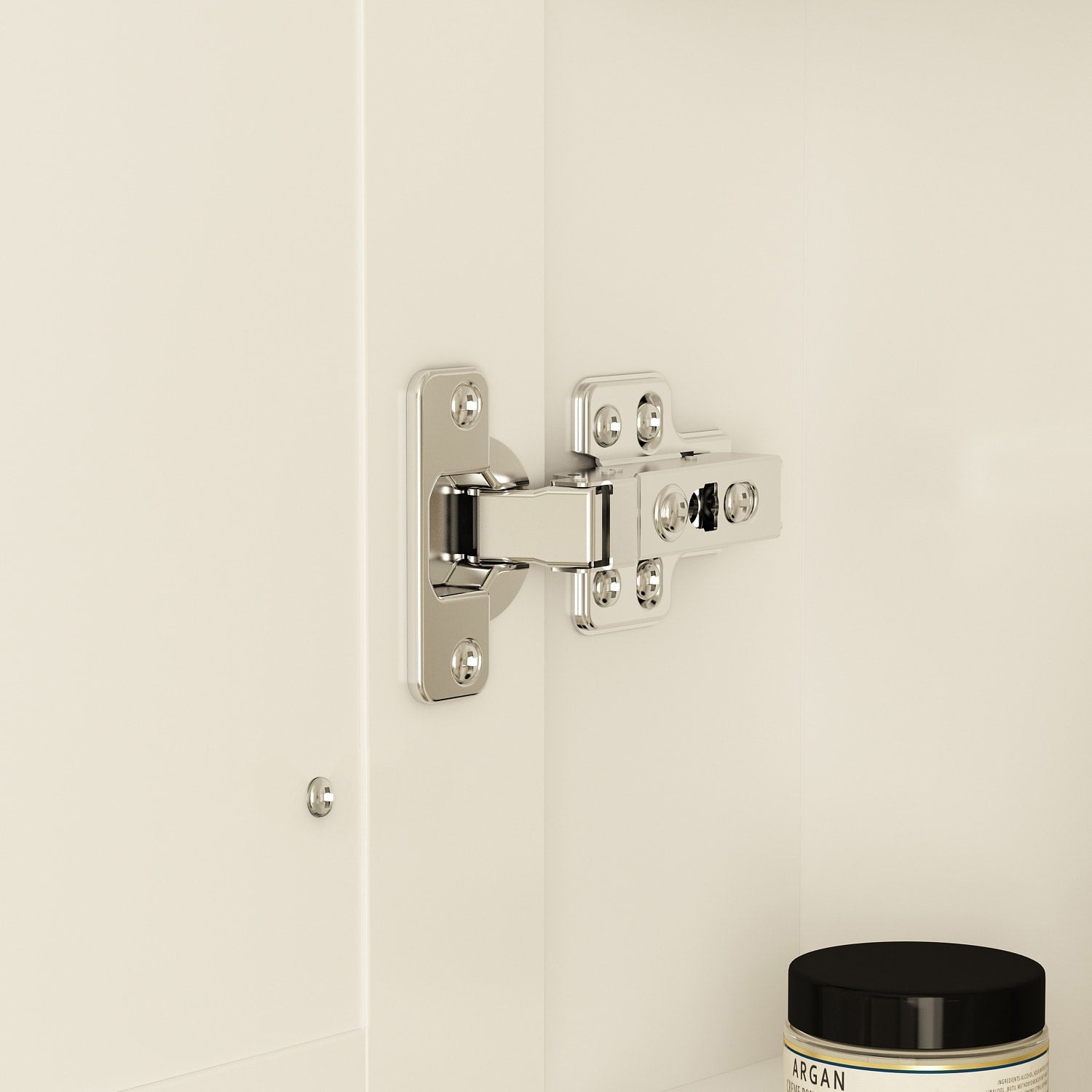 Armoire à pharmacie de salle de bain avec miroir LED antibuée 6 000 K, armoire murale blanche