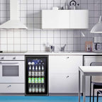 Réfrigérateur à boissons - Mini réfrigérateur 120 canettes avec porte vitrée