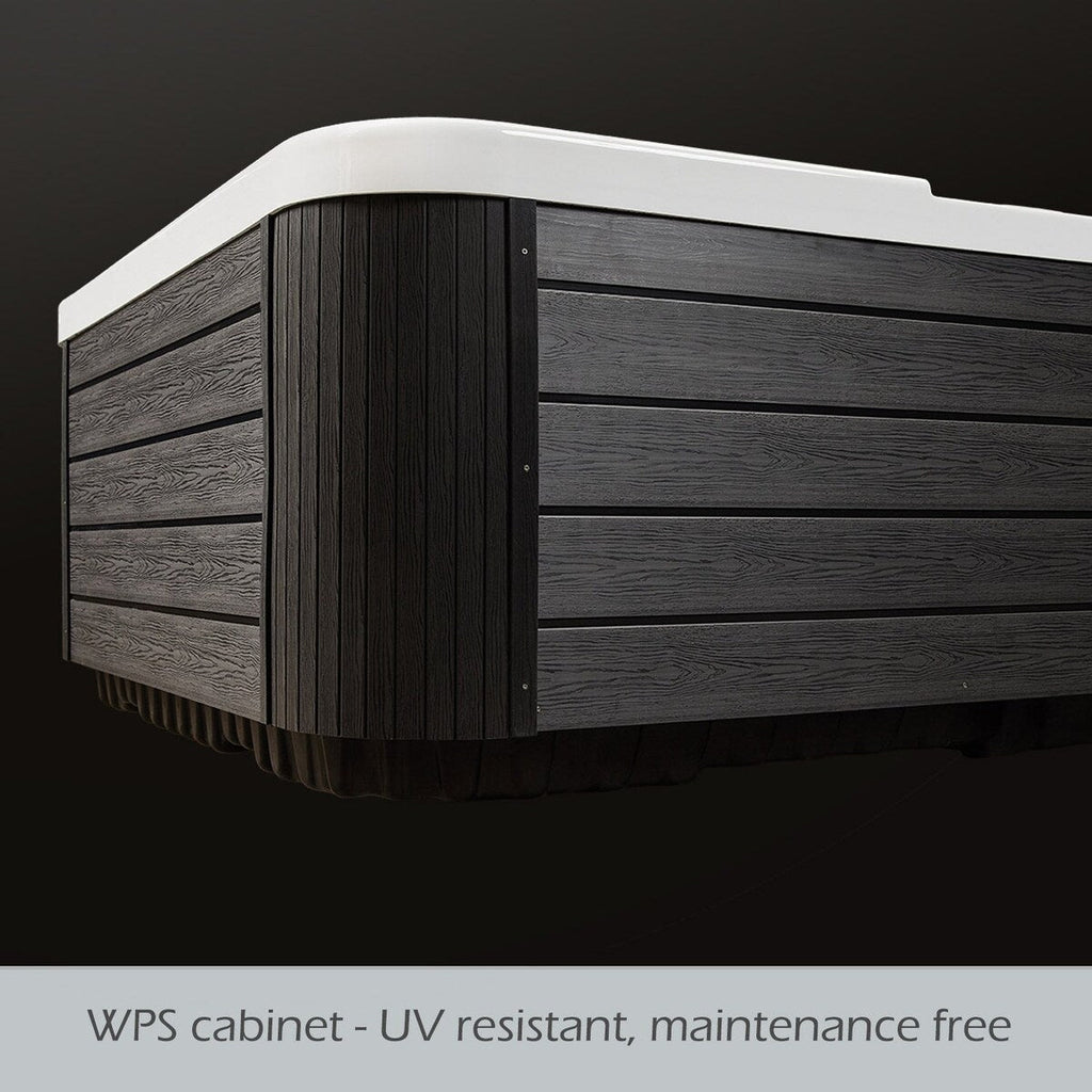 Maillot Buenospa 6 - Personne 46 - Spa à jets, blanc glacé, gris avec ozone et lumières LED