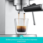 Machine à expresso CASABREWS CM5418 20 bars avec buse vapeur pour mousse de lait