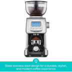 Moulin à café électrique CASABREWS Tornado à meules coniques argentées - N/A