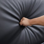 Domus Black Leather Bed