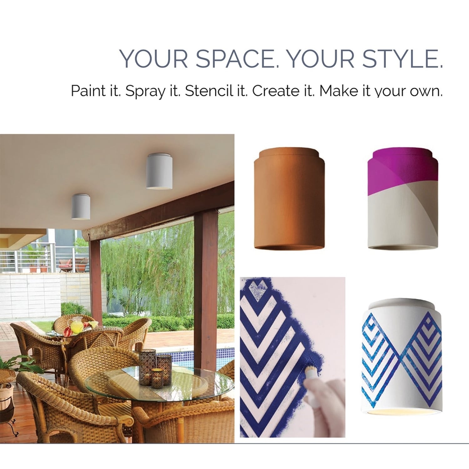 Sablier en céramique encastré