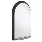 Miroir mural arqué en métal Concord avec étagère par iNSPIRE Q Bold