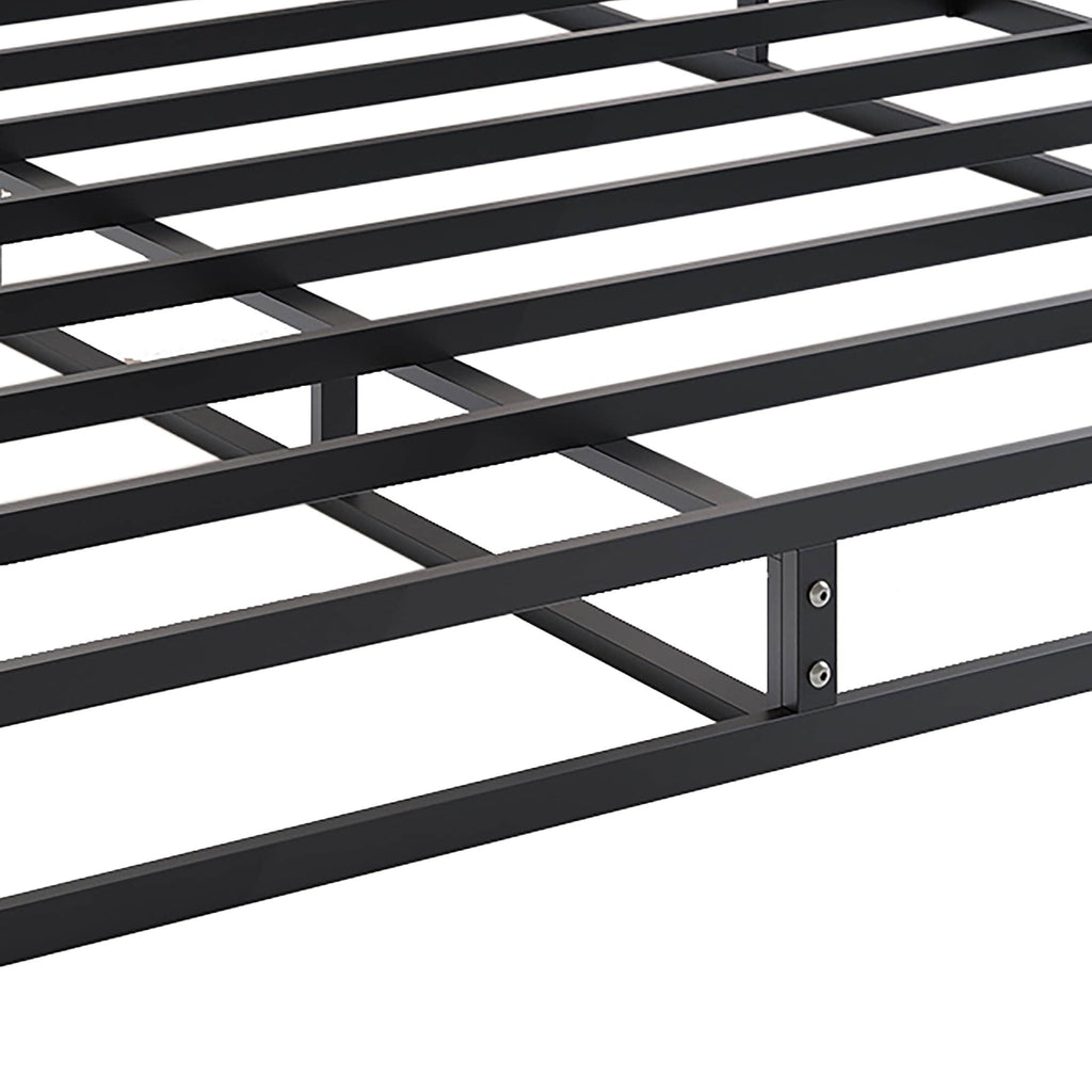 Sommier à ressorts en métal CraftPorch de 5 pouces avec housse en lin gris chaud