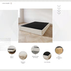 Sommier à ressorts en bois massif CraftPorch de 8 pouces avec lattes en bois