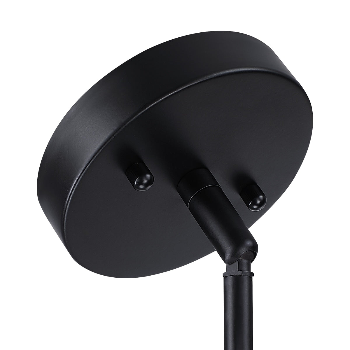 Lustre tambour en rotin noir à 4 lumières Cynthia - 22 po de largeur