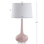 Lampe de table à LED Diamante 28,5 en verre, forme goutte d'eau, rose (lot de 2) par JONATHAN Y